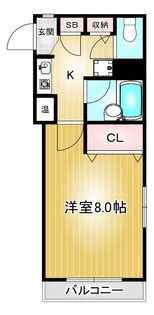 プレズントヨシダ【4階】の間取り