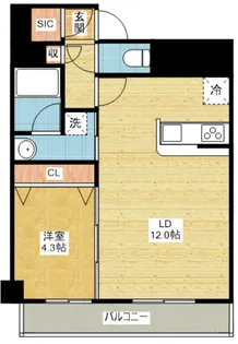 GRAN PARK COURT【10階】の間取り