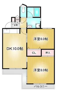 カーサラフィーネ【1階】の間取り