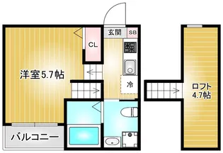 ASTERIA金山【1階】の間取り