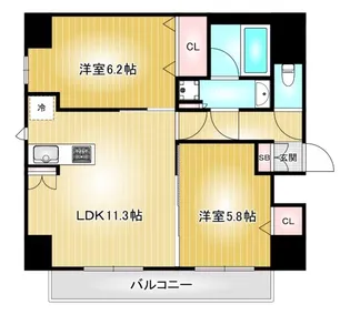 LIBERTA CARINO【2階】の間取り