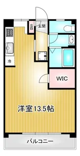 OS・SKYマンション鹿子【1階】の間取り