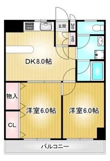 ガーデンコート新栄【1階】の間取り