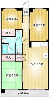 東桜スカイハイツ【6階】の間取り