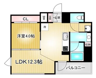 レジデンスT・L新栄【5階】の間取り