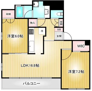 パシフィックコンフィート丸の内【7階】の間取り