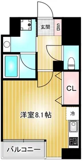 CITY SPIRE 名古屋大須【5階】の間取り