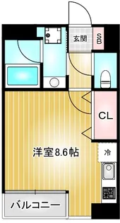 CITY SPIRE 名古屋大須(レーベスト松原)【8階】の間取り
