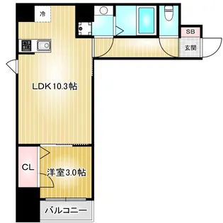 ディアレイシャス東別院Ⅱ【11階】の間取り