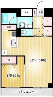 リベルテ鶴舞【9階】の間取り