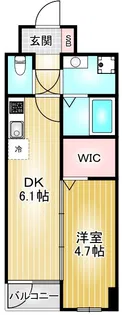 VERITAS SHIRAKANE【2階】の間取り