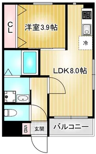 MOVE山王EAST【3階】の間取り
