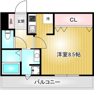 プレサンス金山グリーンパークス【6階】の間取り
