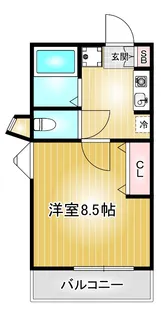 富士レイホービル第3【2階】の間取り