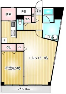 リベルテ鶴舞【9階】の間取り
