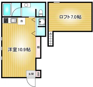 コレクション名駅西【1階】の間取り