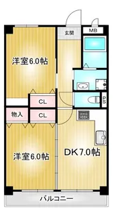 岡部ビル【2階】の間取り