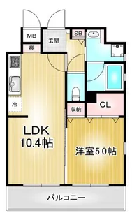 La casa alba due【3階】の間取り