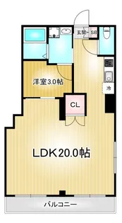 パラシオン東山【2階】の間取り