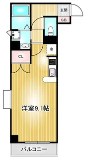 HIRO尾頭橋【4階】の間取り