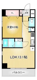 AHビル【9階】の間取り