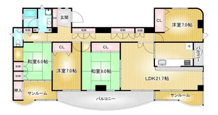 フローラル ガーデン【6階】の間取り