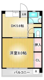 ニューコーポ松葉【3階】の間取り
