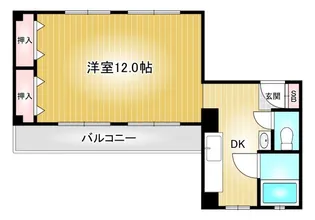 パークサイド上野【4階】の間取り