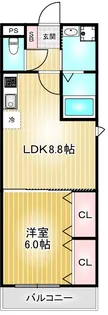 ランドルチェ大須【8階】の間取り