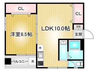 松風園ハウスA棟【7階】の間取り