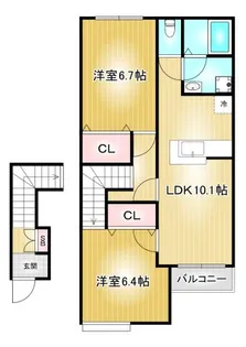 プリオール椿の間取り