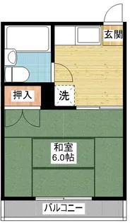 1Rの間取り画像