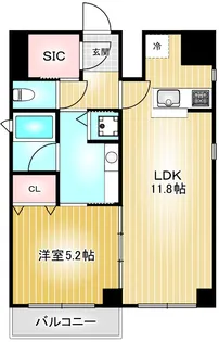 クラシタイヤー呉服町【5階】の間取り