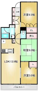 宝マンショングランスクエア名駅【8階】の間取り