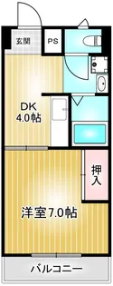 西日置マンション【2階】の間取り