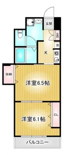 プレステージ名古屋【6階】の間取り