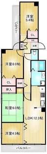 バンベール金山【3階】の間取り