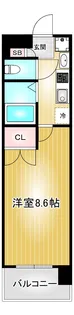 パルティール今池アネックス【8階】の間取り