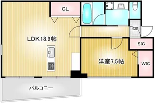 WIZ金山【6階】の間取り