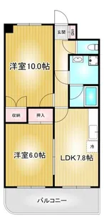 イエローハウス栄【8階】の間取り