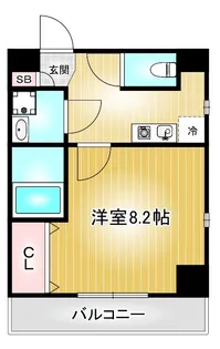 1Kの間取り画像