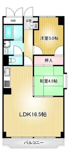 日商岩井栄ハイツ【11階】の間取り