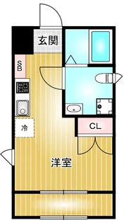 Casa Avenue Tsurumai【4階】の間取り