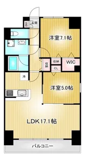 JS御園通【6階】の間取り