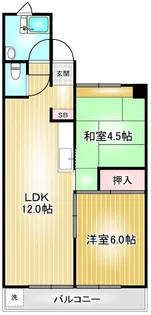 宝第二スカイマンション【11階】の間取り