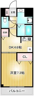 ベレーサ山王【9階】の間取り