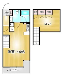 アル・ドゥ・6【8階】の間取り