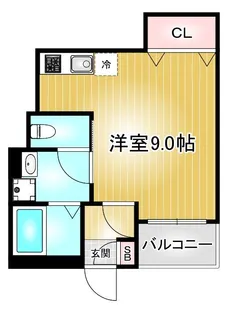 R-Smart covo新栄【3階】の間取り