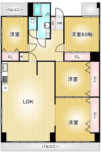 リアライズ尾頭橋【2階】の間取り