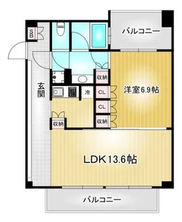 IZUMI1【11階】の間取り